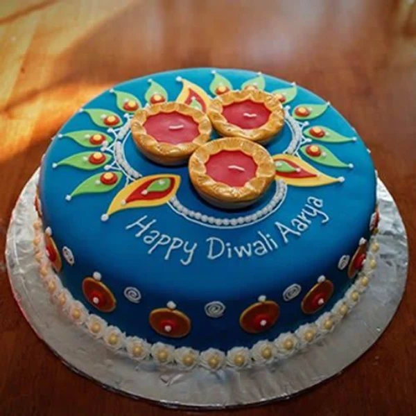 Diwali Theme Cake - 1 Pound